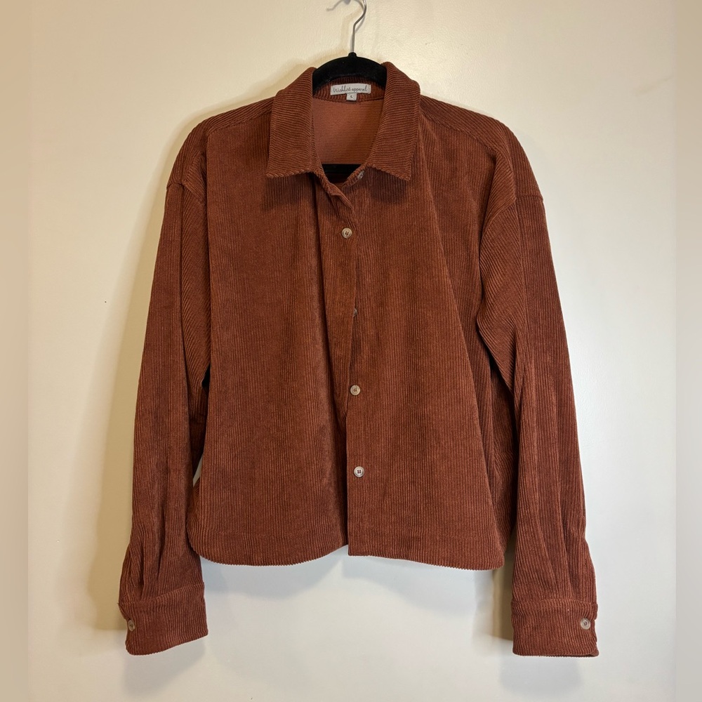 Wishlist Rust Corduroy Shirt
